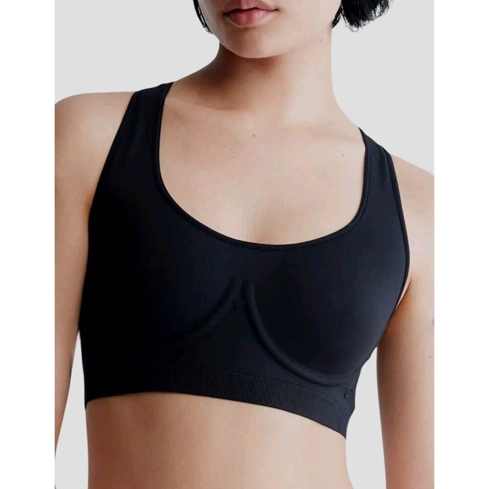 CALVIN KLEIN Bonded Flex Bralette Bra Black Size XS NEW $48